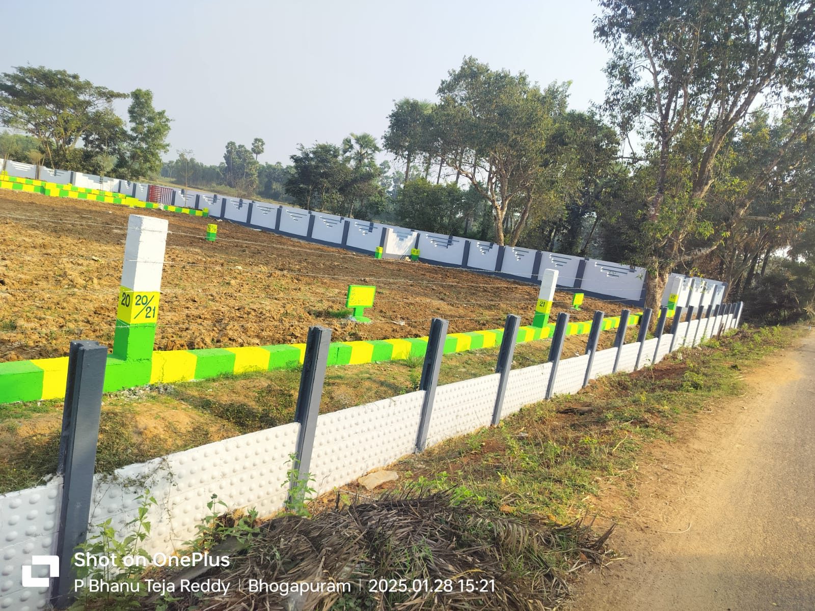 MLA Township Bhogapuram — compound wall and plots